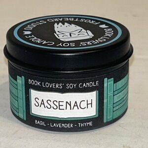 Frostbeard Studios Book Candle "Sassenach" Seasonings Basil Thyme New‎ A2